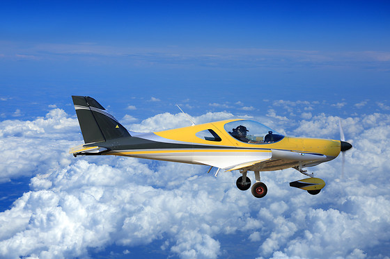 In de lucht