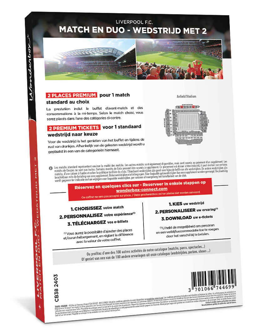 Liverpool FC - 2 places