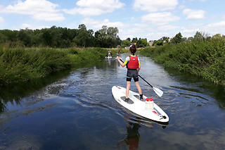 Een vaart met SUP voor 2 met Dijle Floats (regio Heverlee - Vlaams-Brabant)
