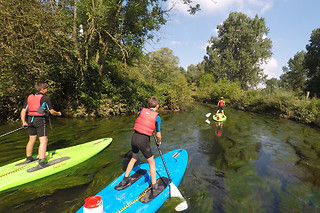 Een vaart met SUP voor 2 met Dijle Floats (regio Heverlee - Vlaams-Brabant)