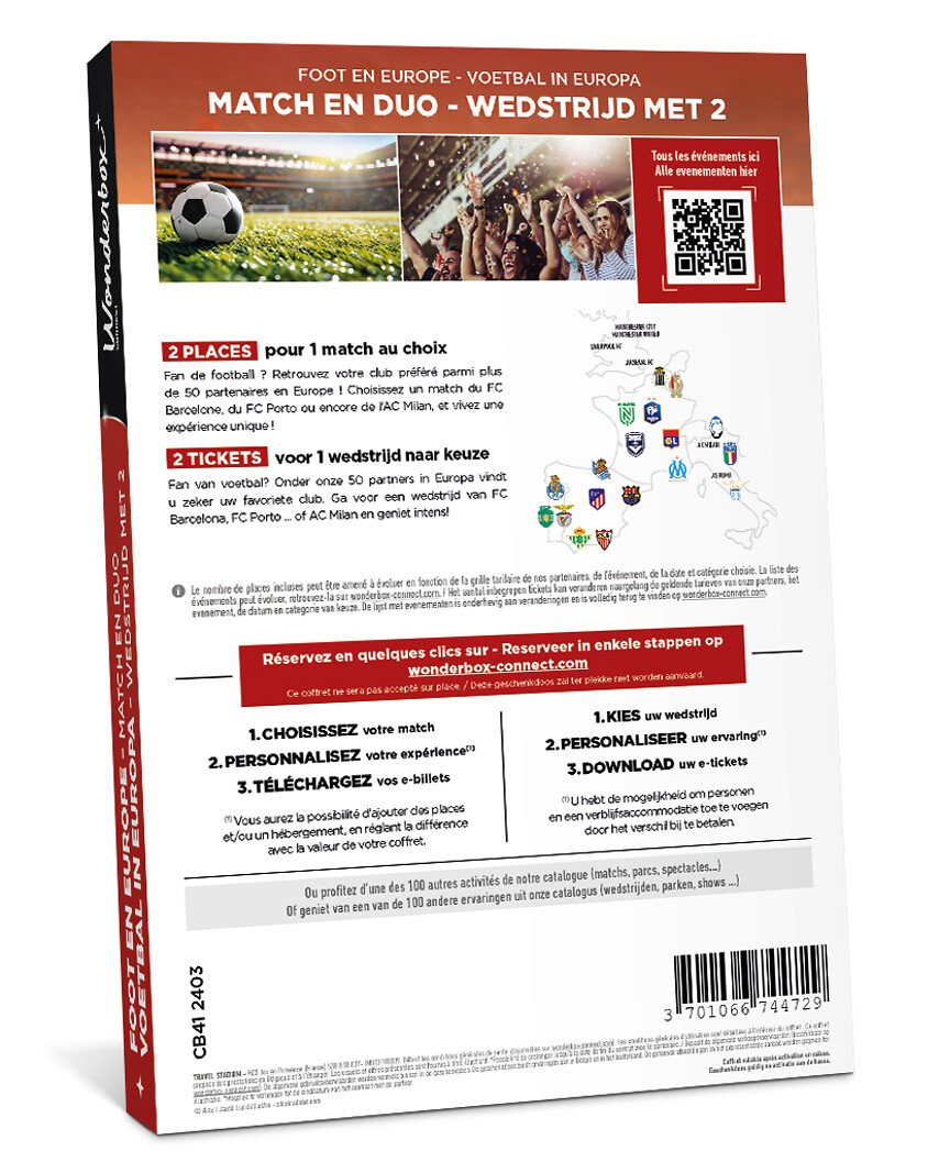 Football Européen - 2 places